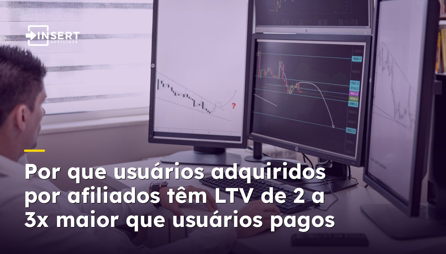 Por que usuários adquiridos por afiliados têm LTV de 2 a 3x maior que usuários pagos