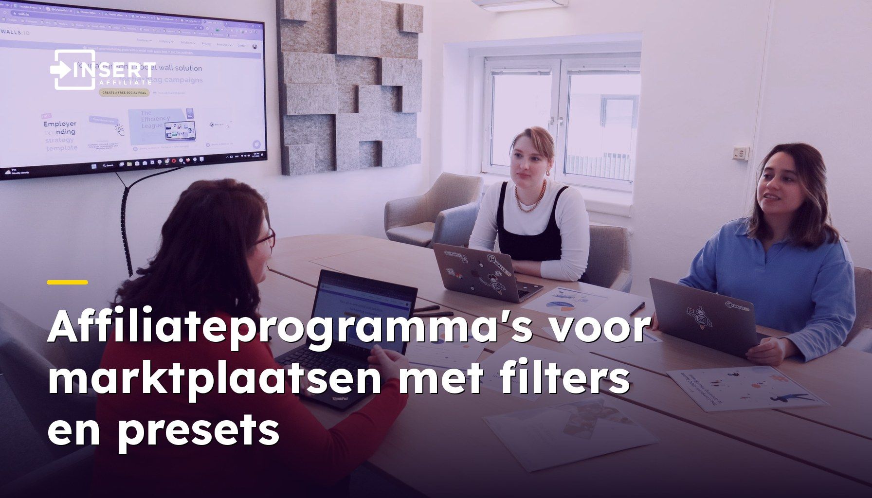 Affiliateprogramma's voor marktplaatsen met filters en presets