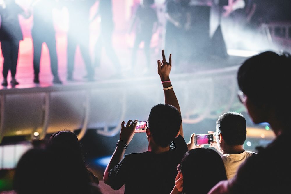Crowd at a gig