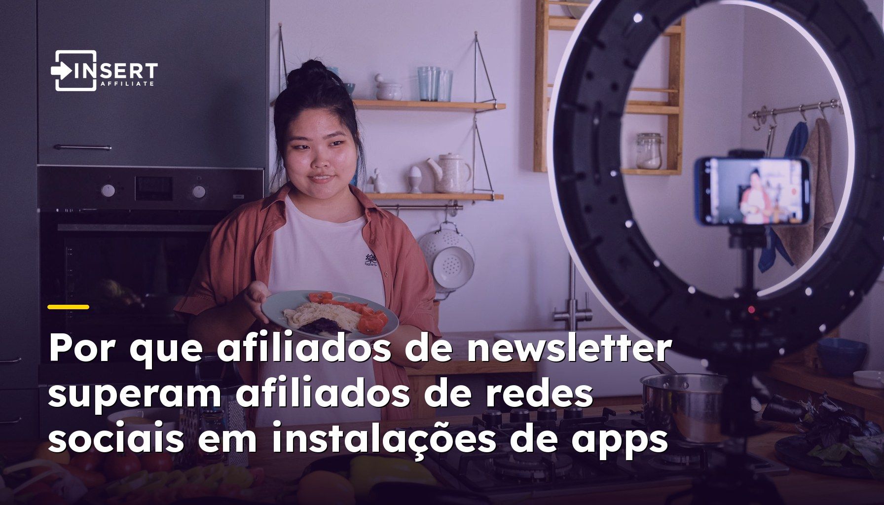 Por que afiliados de newsletter superam afiliados de redes sociais em instalações de apps